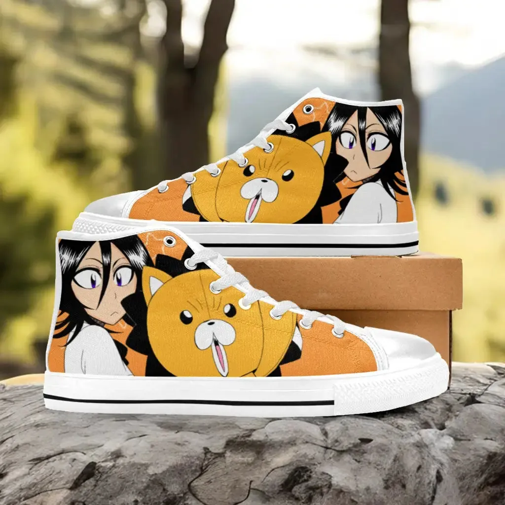 Bleach Rukia Kuchiki Kon Shoes High Top Sneakers for Kids and Adults