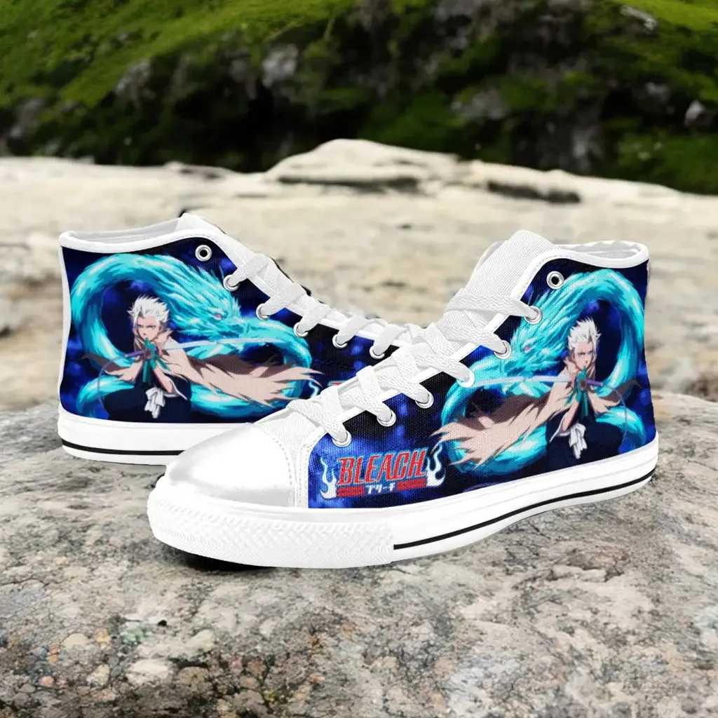 Bleach Toshiro Hitsugaya Bankai Shoes High Top Sneakers for Kids and Adults