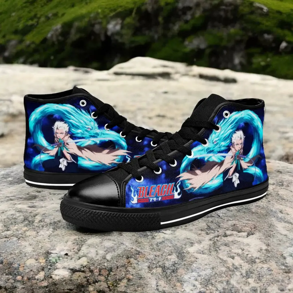 Bleach Toshiro Hitsugaya Bankai Shoes High Top Sneakers for Kids and Adults