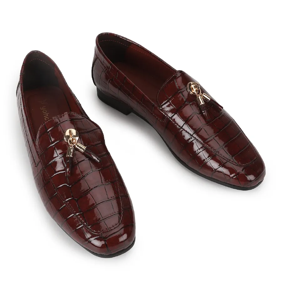 Bliss Casual Tassel Crocodile Printed