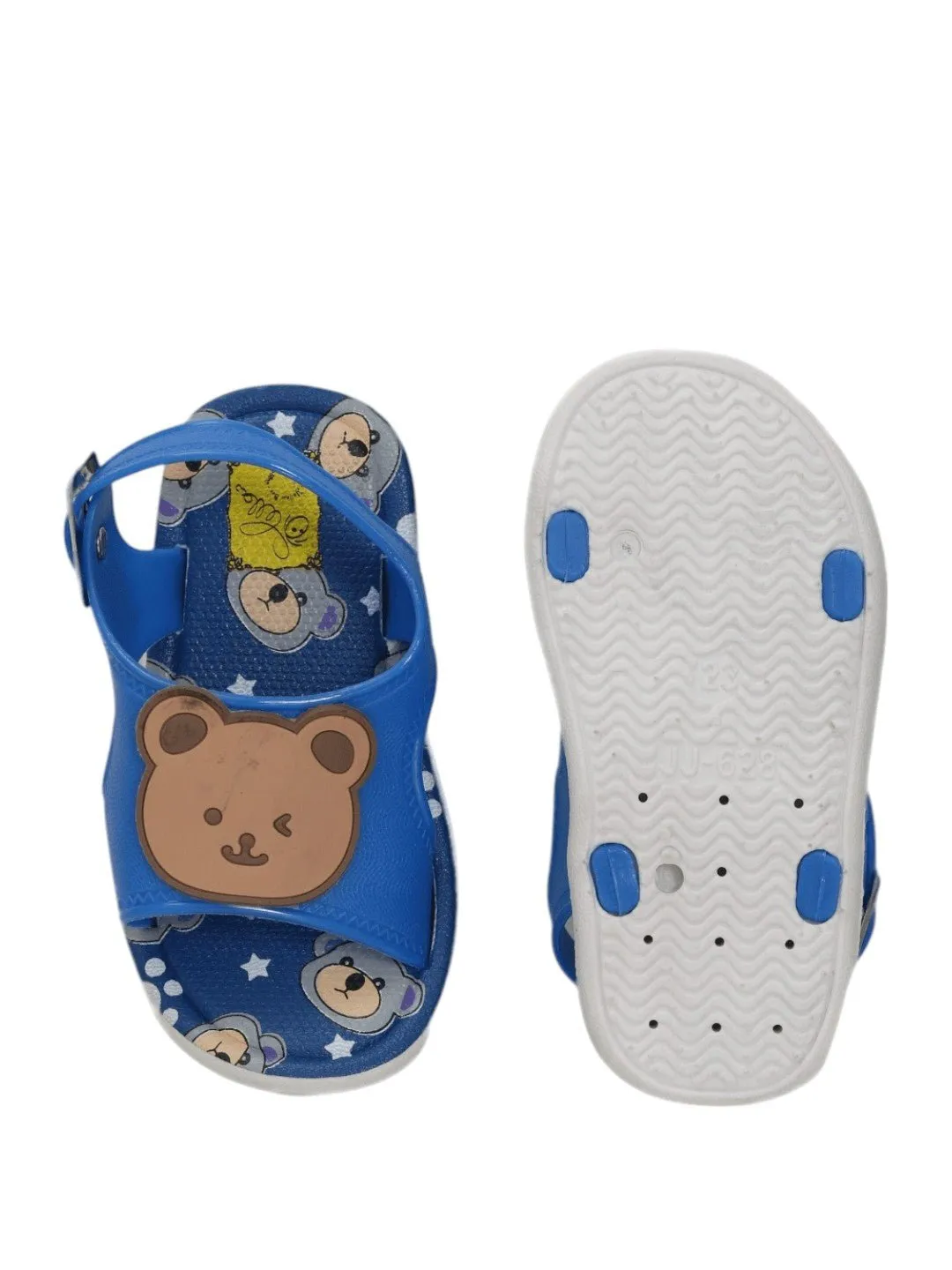 Blue Bear Applique Adventure Sandals for Kids