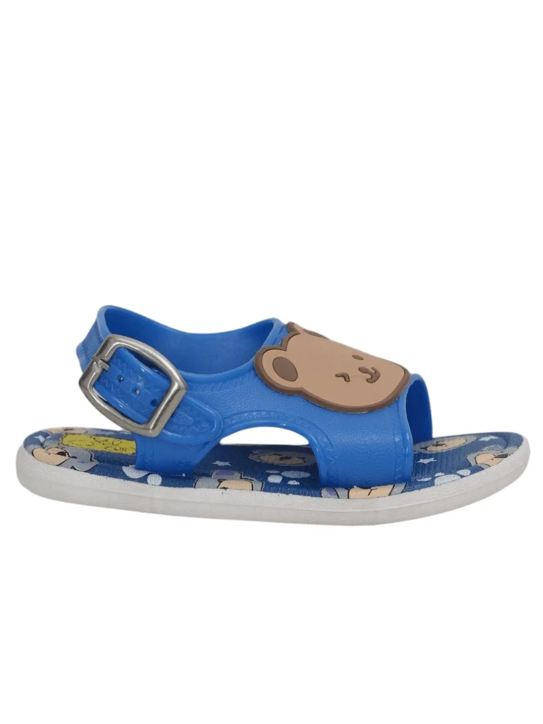 Blue Bear Applique Adventure Sandals for Kids