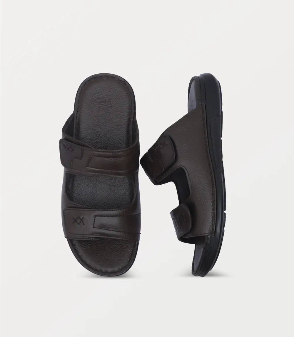 BM6878-BROWN-Men Slipper
