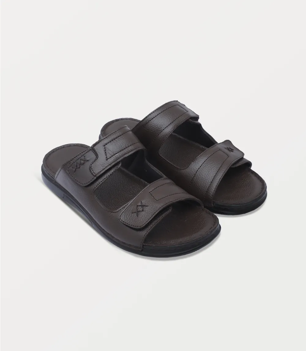 BM6878-BROWN-Men Slipper