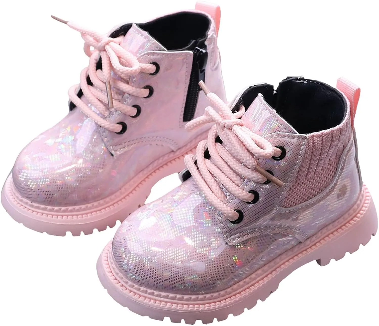 Boots for Girls Kids British Style Single Boots for Girls Glitzy Fashion Ankle Boots Colorful Stylish Ankle Boots