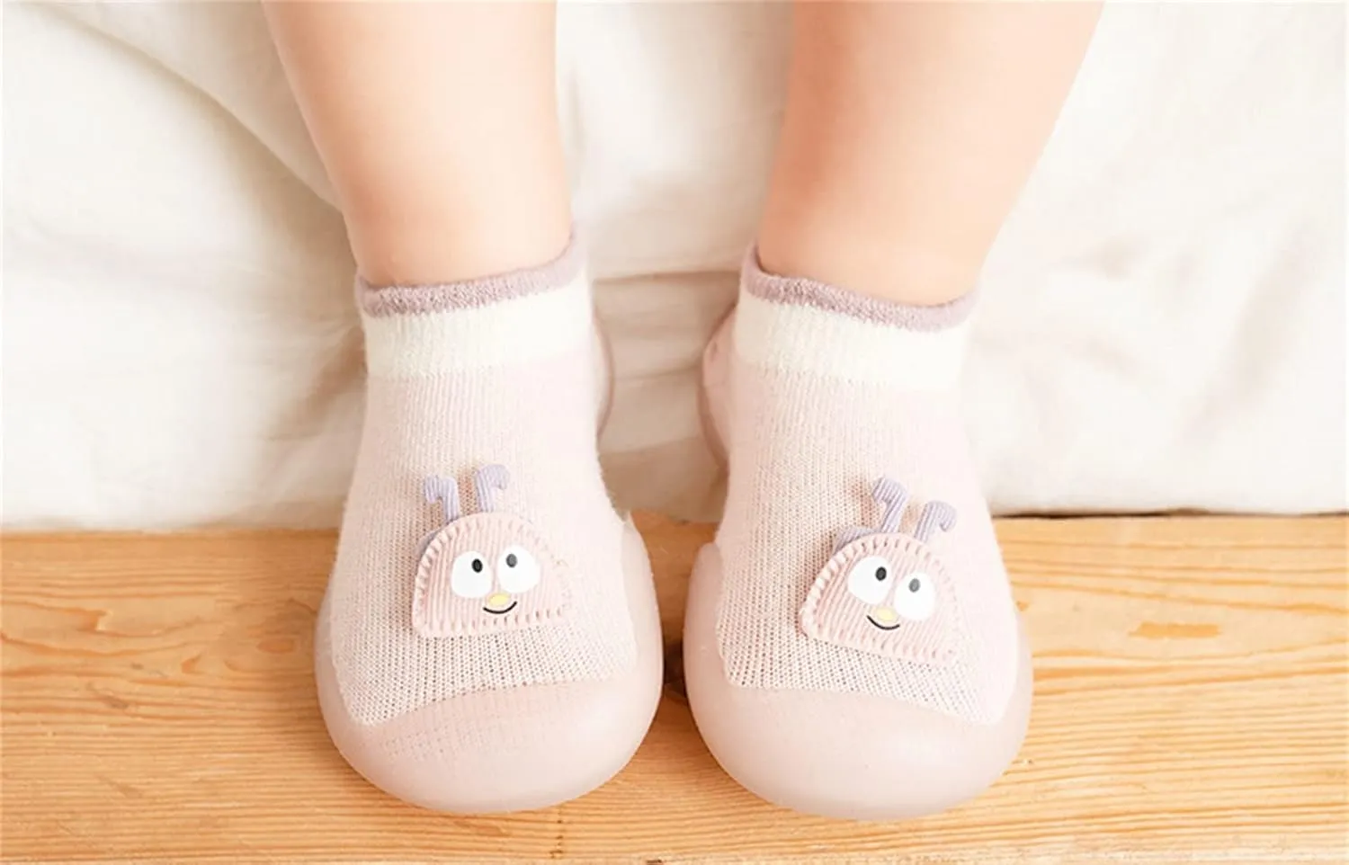 Boy Girl Baby Sock Shoes,0-3 Years Newborn Baby Boys Girls Sock Shoes Cute Cartoon First Walking Shoes Prewalker