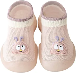 Boy Girl Baby Sock Shoes,0-3 Years Newborn Baby Boys Girls Sock Shoes Cute Cartoon First Walking Shoes Prewalker