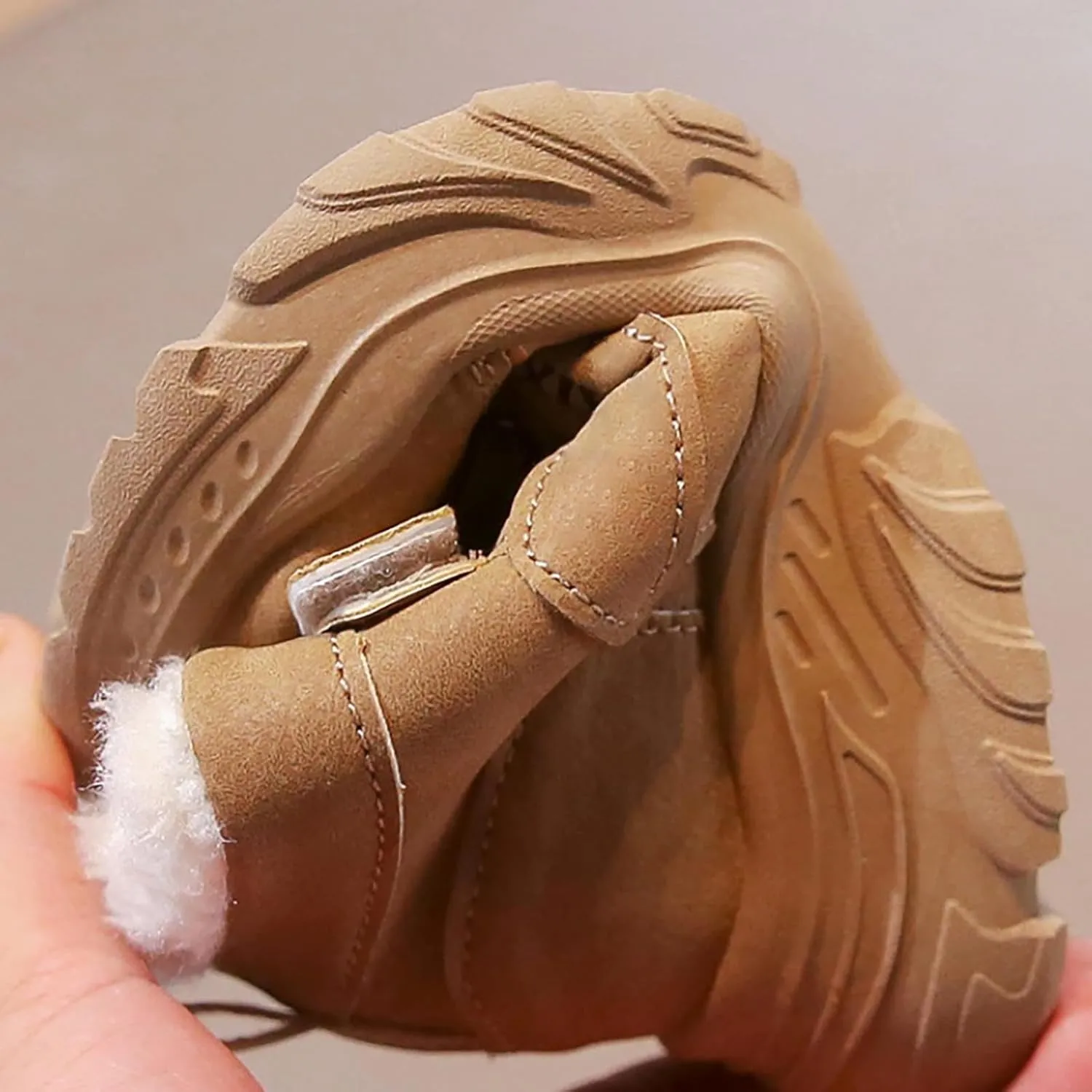 Boys Girls Snow Ankle Boots Winter Slip On Warm  Lined Lightweight Water-Proof Cold Girls Knee Boots Size 2