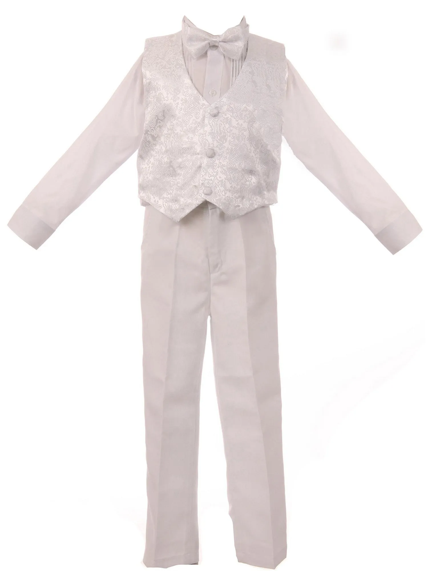 Boys Multi Color Tail Jacket Jacquard Trim Festive Tuxedo Set 2T-20