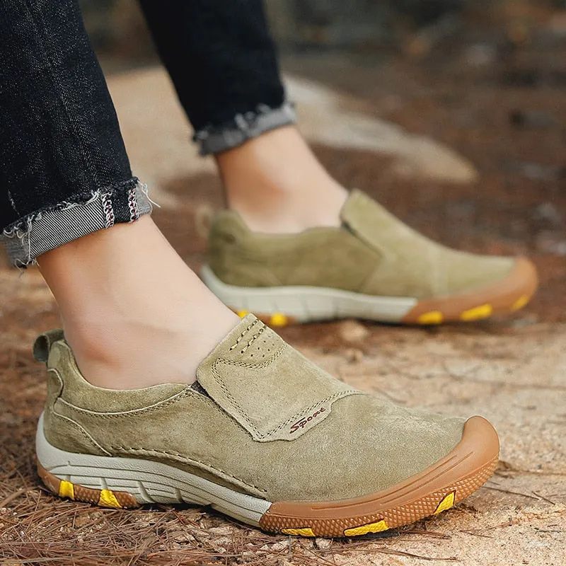 Breathable Men Leather Casual Shoes