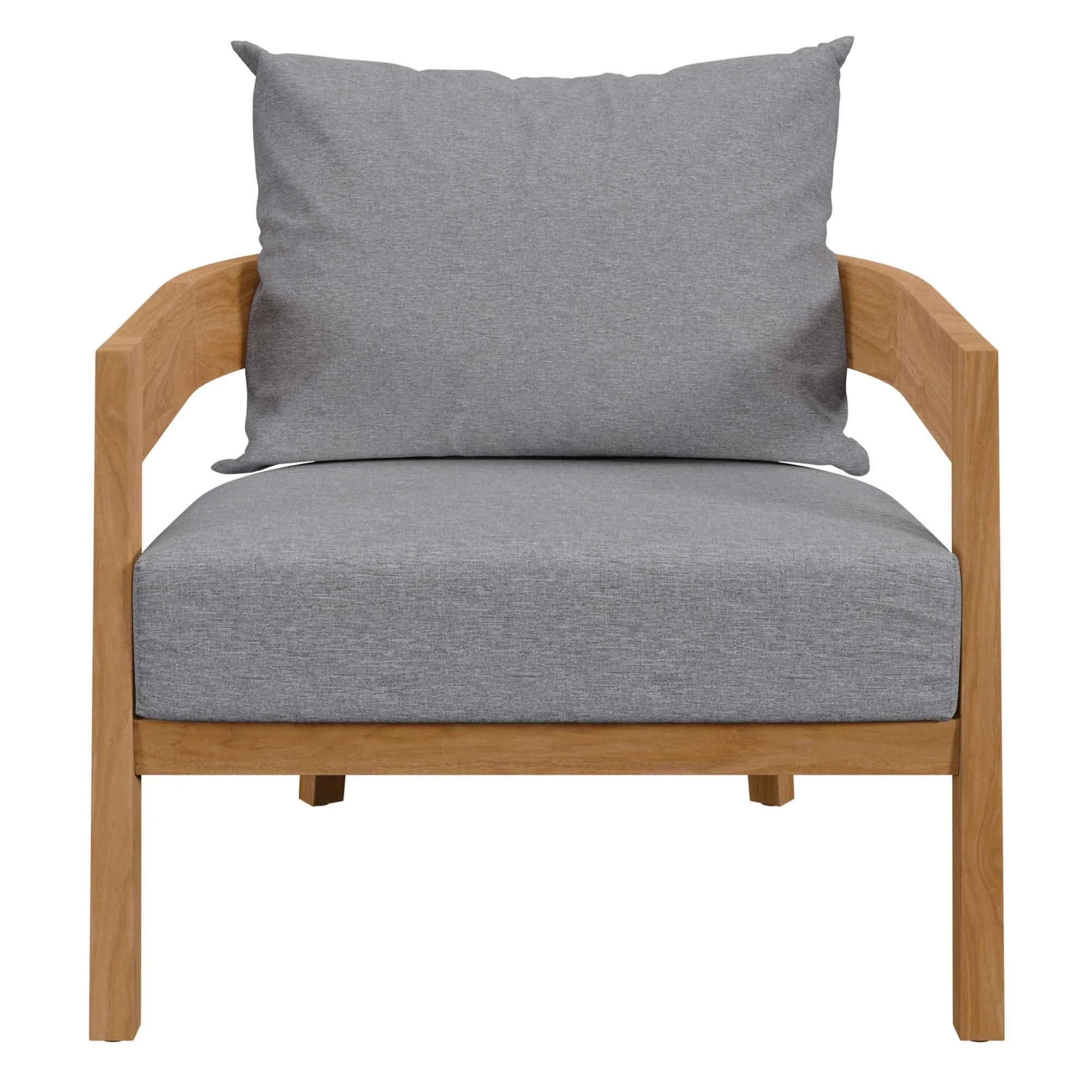 Brisbane Teak Wood Outdoor Patio Armchair by Modway