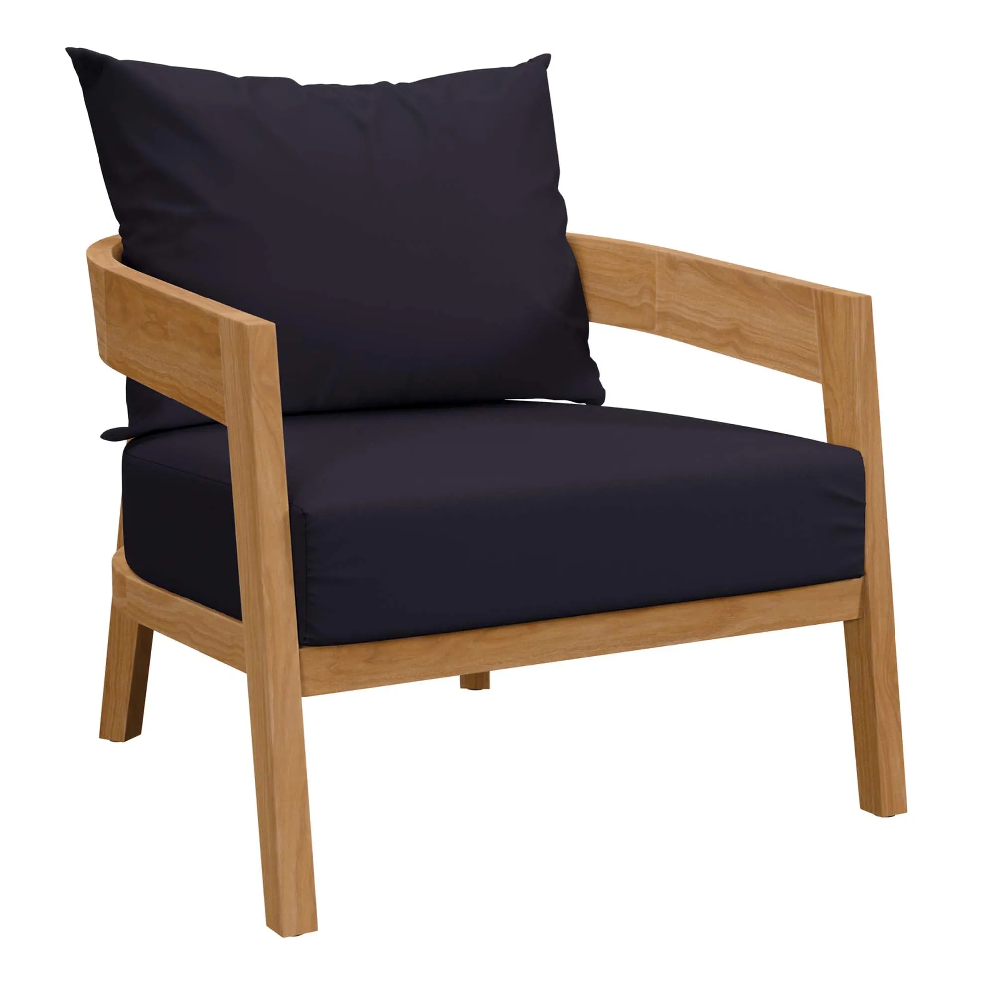 Brisbane Teak Wood Outdoor Patio Armchair by Modway