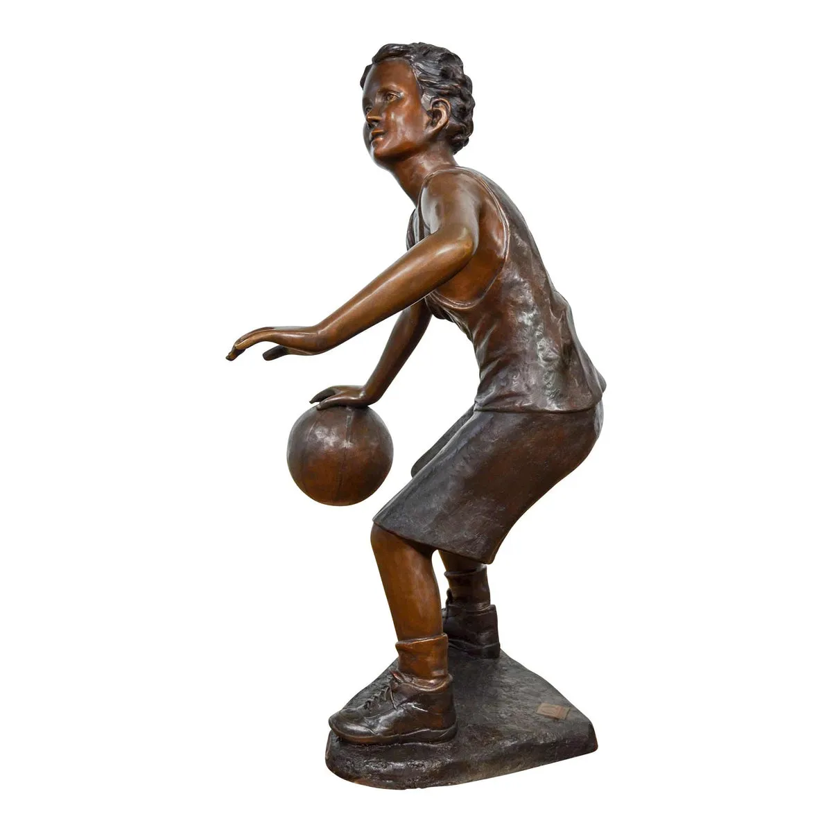 Bronze Basketball Statue