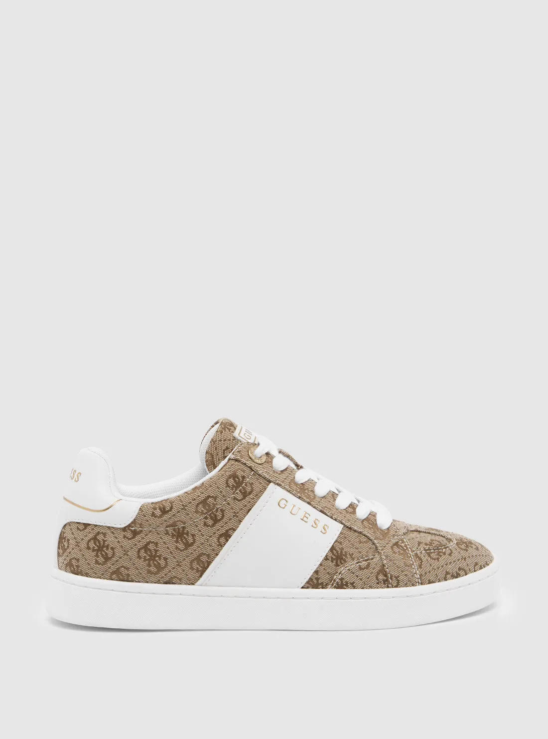 Brown Logo Jrone Low-Top Sneakers