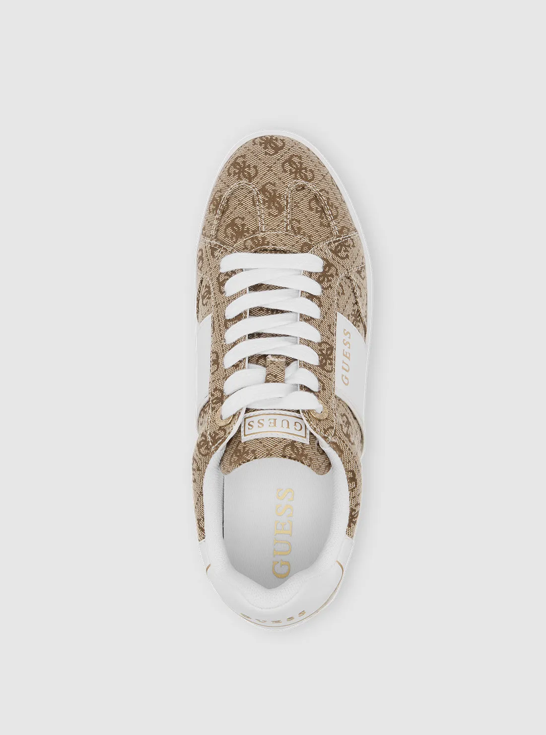 Brown Logo Jrone Low-Top Sneakers