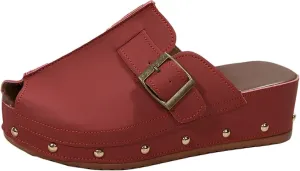 Buckle Platform Wedge Sandals for Women Rivet Dressy Slide Shoes Casual Boho Summer Beach Sandals Cutout Comfortable Vacation Shoes Arch Support Beach Walking Slippers Roman Sandal