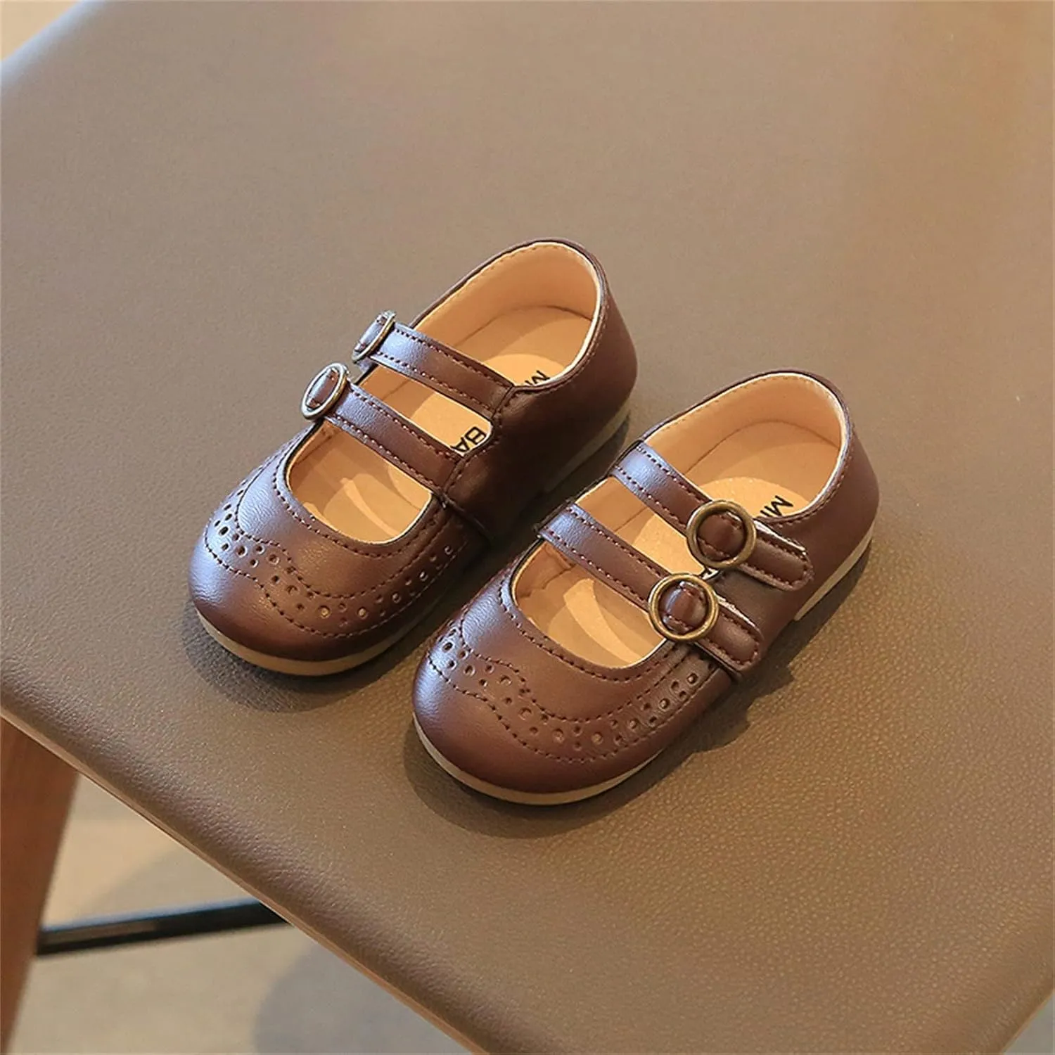 Buckle Shoes Summer And Autumn Girls Boots Cute Flat Hollow Hollow Breathable Comfortable Toddler Shoe Size 4