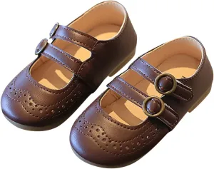 Buckle Shoes Summer And Autumn Girls Boots Cute Flat Hollow Hollow Breathable Comfortable Toddler Shoe Size 4