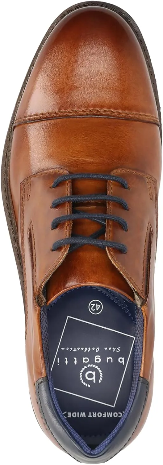 bugatti Men's Classic Lace-Up Half Shoe