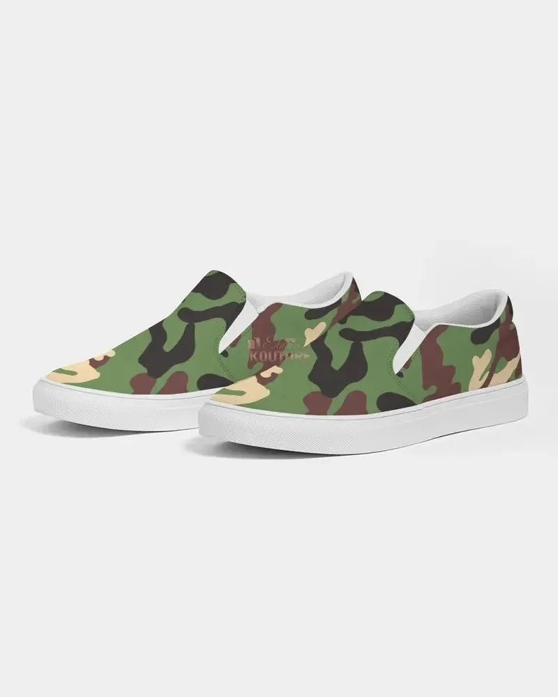 Camouflage  Women's Slip-On Canvas Shoe