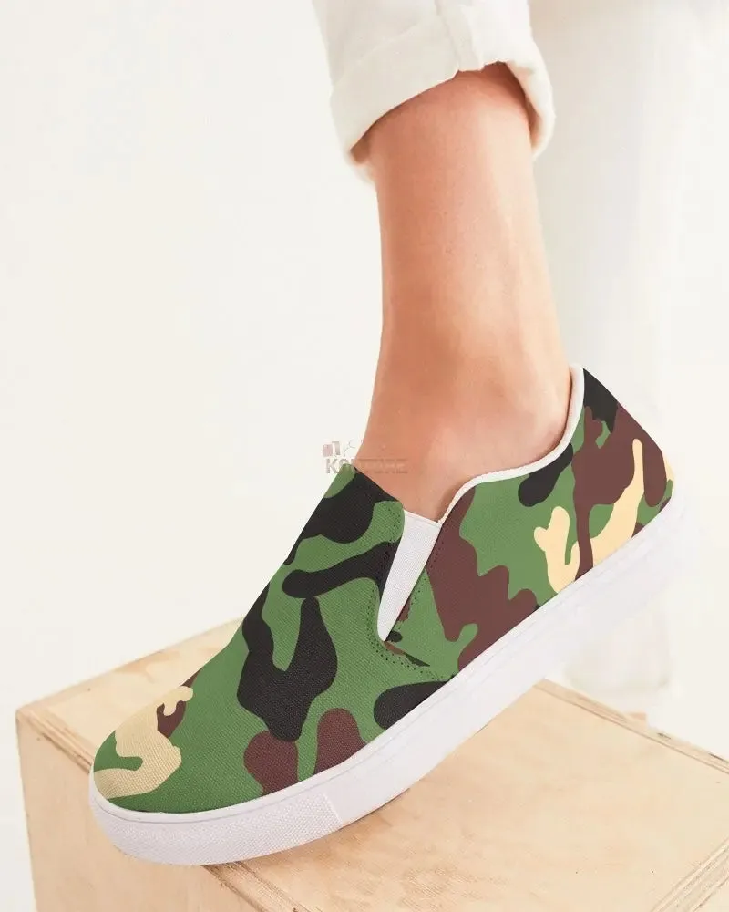 Camouflage  Women's Slip-On Canvas Shoe