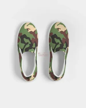 Camouflage  Women's Slip-On Canvas Shoe
