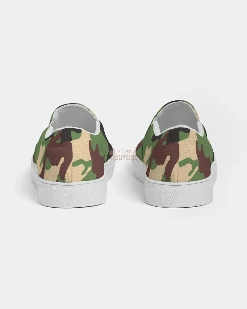 Camouflage  Women's Slip-On Canvas Shoe