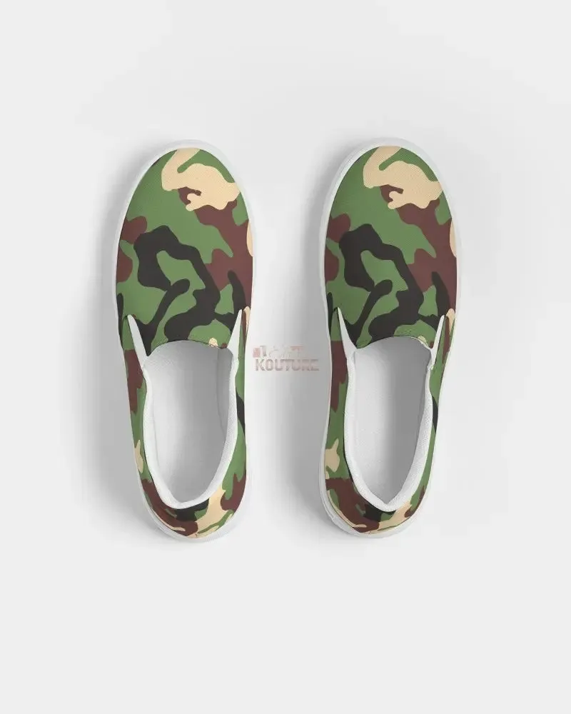Camouflage  Women's Slip-On Canvas Shoe