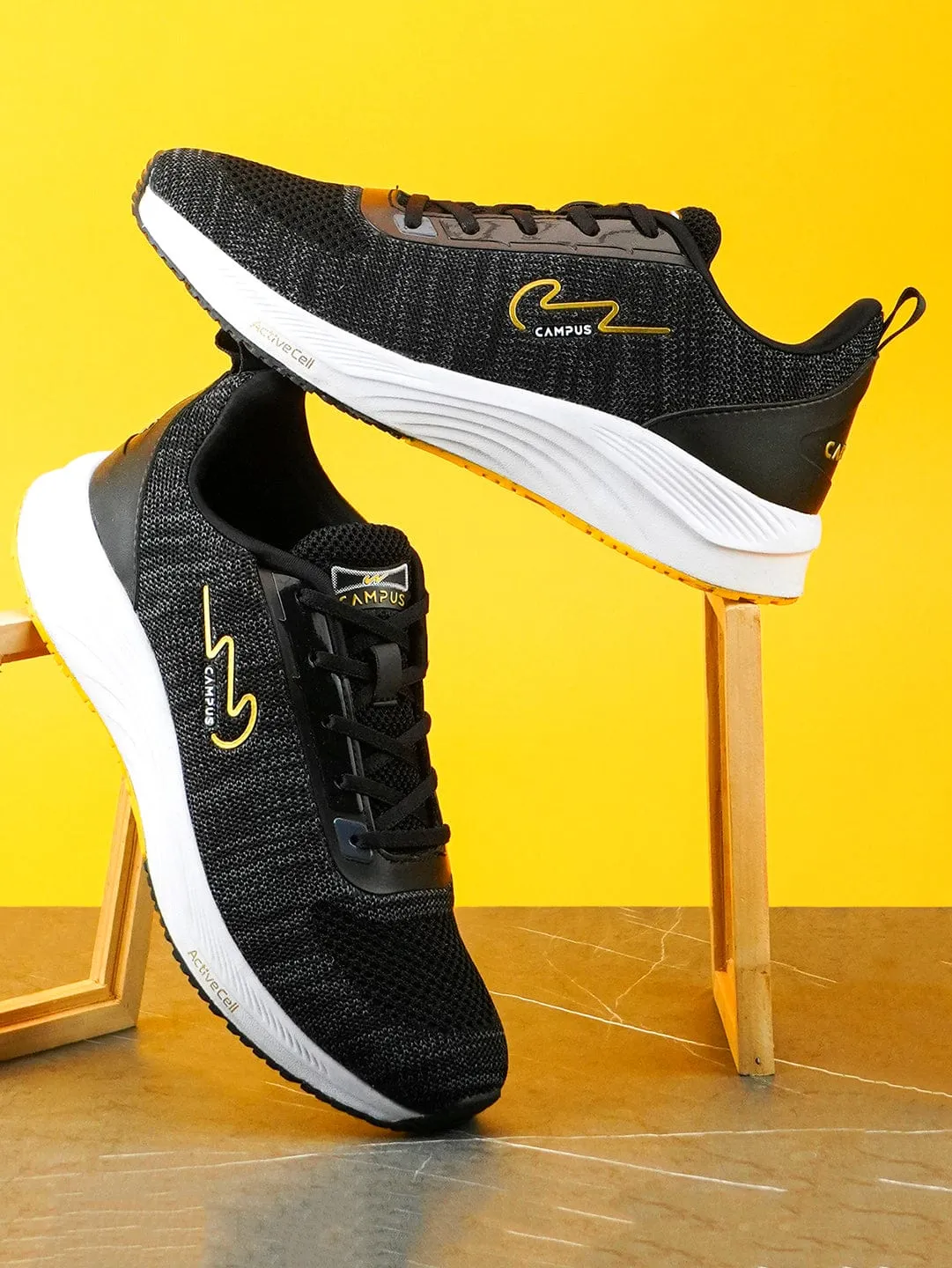 CAMP ZANE Black Men's Running Shoes