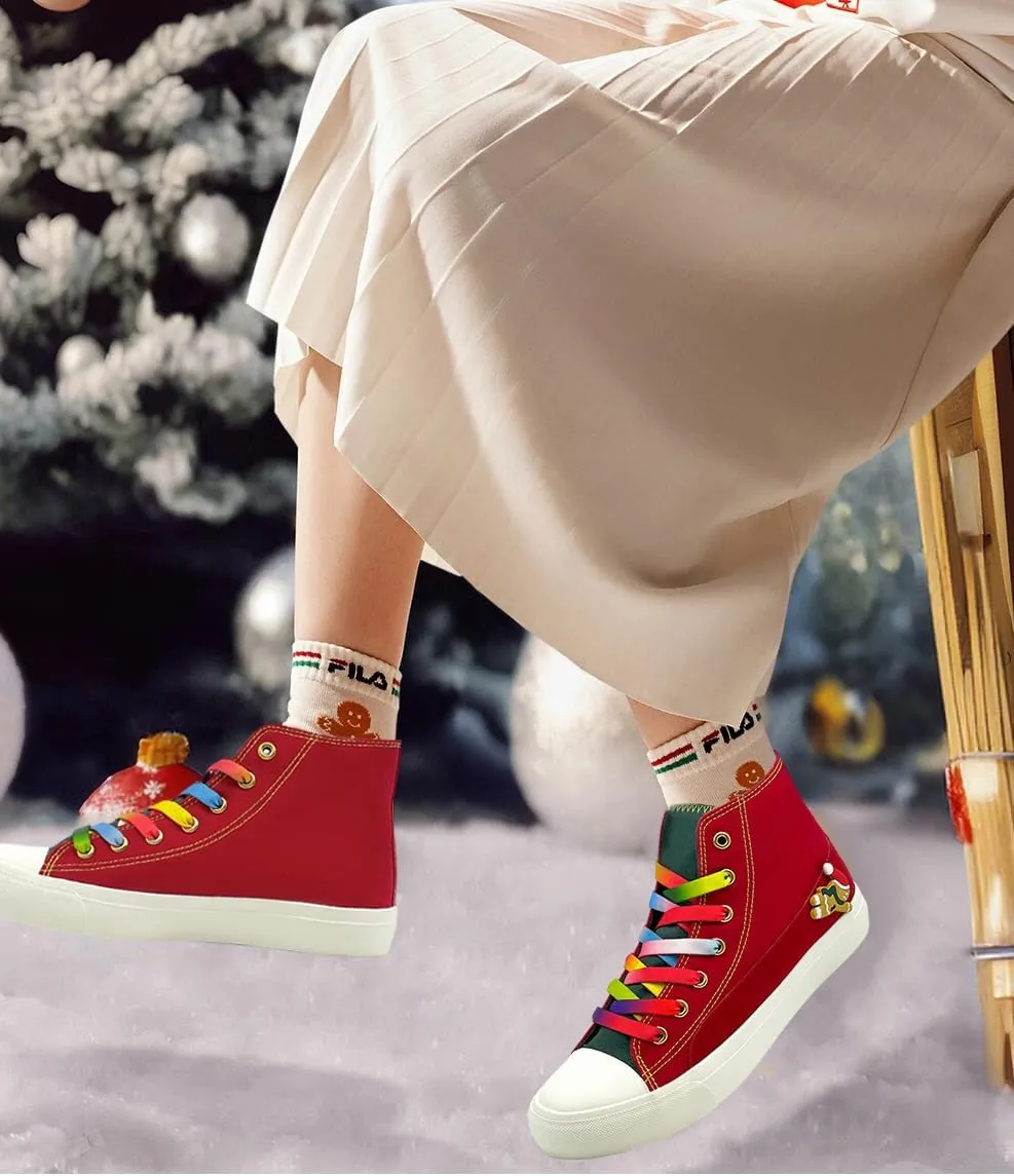 Canvas Shoes for Women Men Sneakers Fashion High Low Tops Christmas Shoes Classic Casual Tennis Running Walking Santa Shoes Unisex