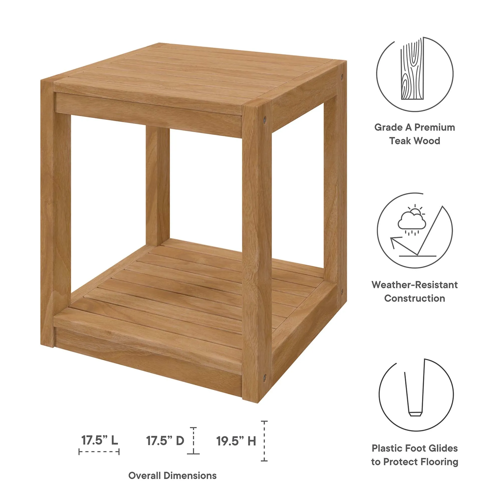 Carlsbad 6-Piece Teak Wood Outdoor Patio Outdoor Patio Set by Modway