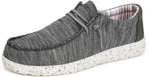 Casual Boat Shoes,Canvas Lightweight & Breathable Mesh Men's Loafers & Slip-ons,Summer Comfy Slip Resistant Mens Deck Shoes,for All Day