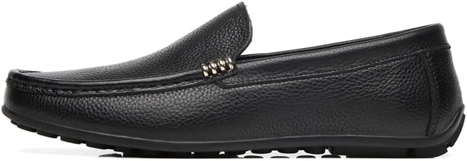 Casual Loafers for Mens Pu Leather Casual Solid Color Non Slip Anti-Slip Outdoor Slip-on