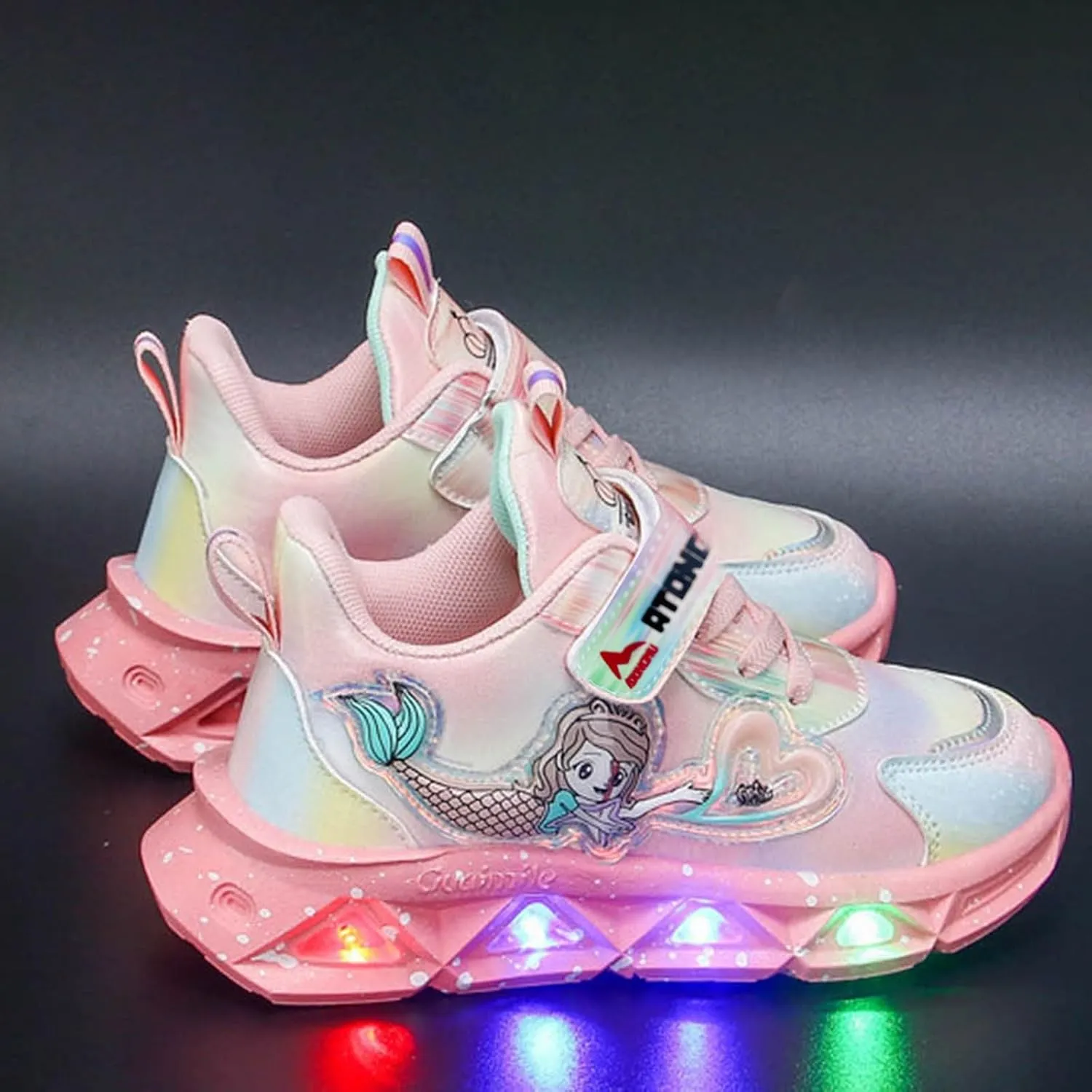 Cathalem LED Light Up Tennis Shoes for Boys Girls Kids Walking Shoes for Toddler Fashion Casual Non-Slip Shoes