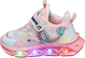 Cathalem LED Light Up Tennis Shoes for Boys Girls Kids Walking Shoes for Toddler Fashion Casual Non-Slip Shoes