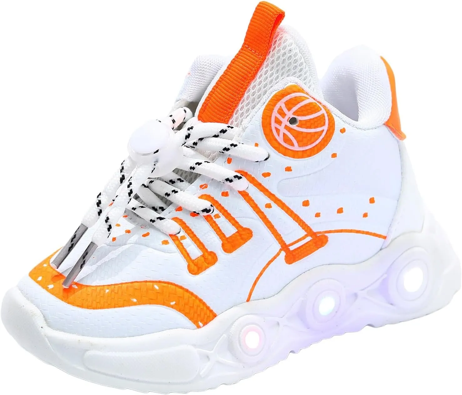 Cathalem Toddler Children Boys Girls Led Tennis Shoes Kids Mesh Letter Led Light Up Running Shoes Sneakers for 1-6 Years Old