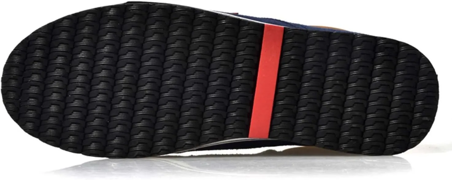 CERYTHRINA Men's Taller Height Increasing Elevator Shoes 2.36'' Lace-up Flannelette Cowhide Leather Dress Shoes