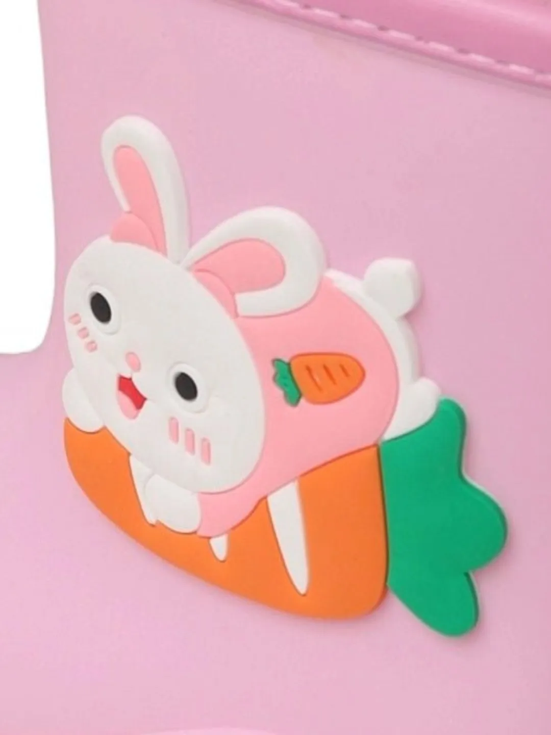 Cheerful Pink Bunny Rain Boots For Girls