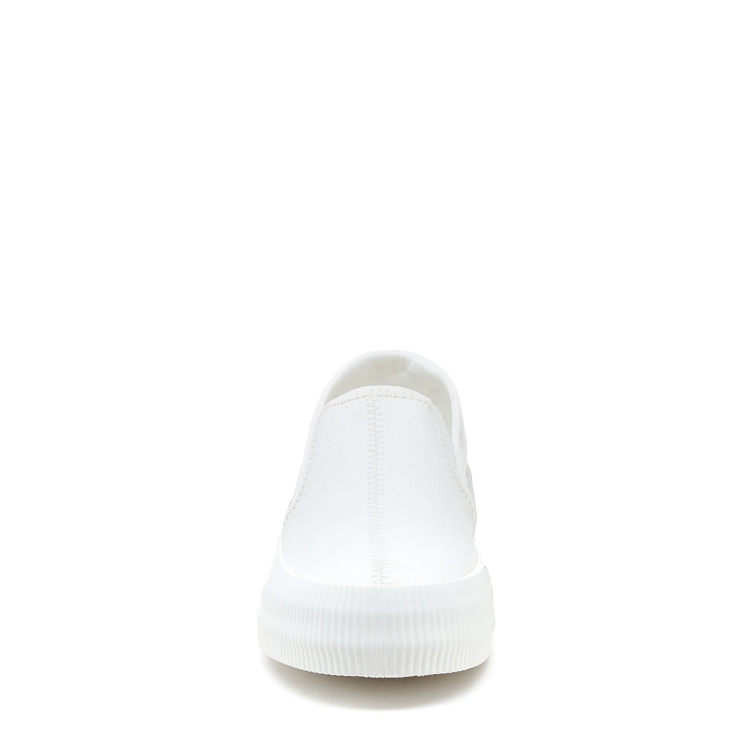 Cheery White Slip-On Plimsoll Trainers