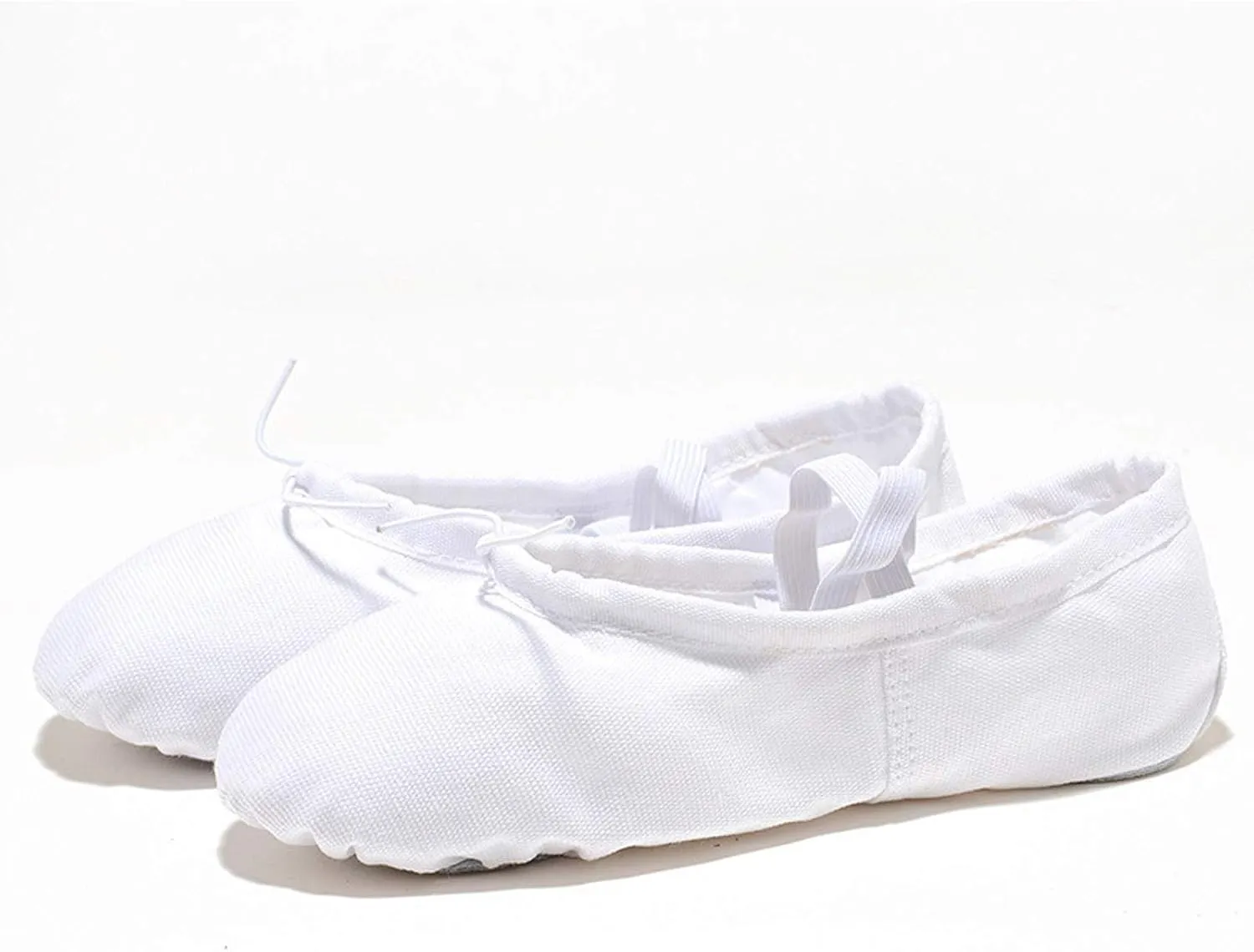 Children Casual Shoes Dance Sole Canvas Elastic Band Girls Split Flats Shoes Gymnastics Ballet Shoes Baby Shoes