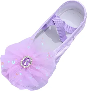 Children Shoes Dance Shoes Ballet Performances Diamond Lace Yoga for for Children Girls' Running