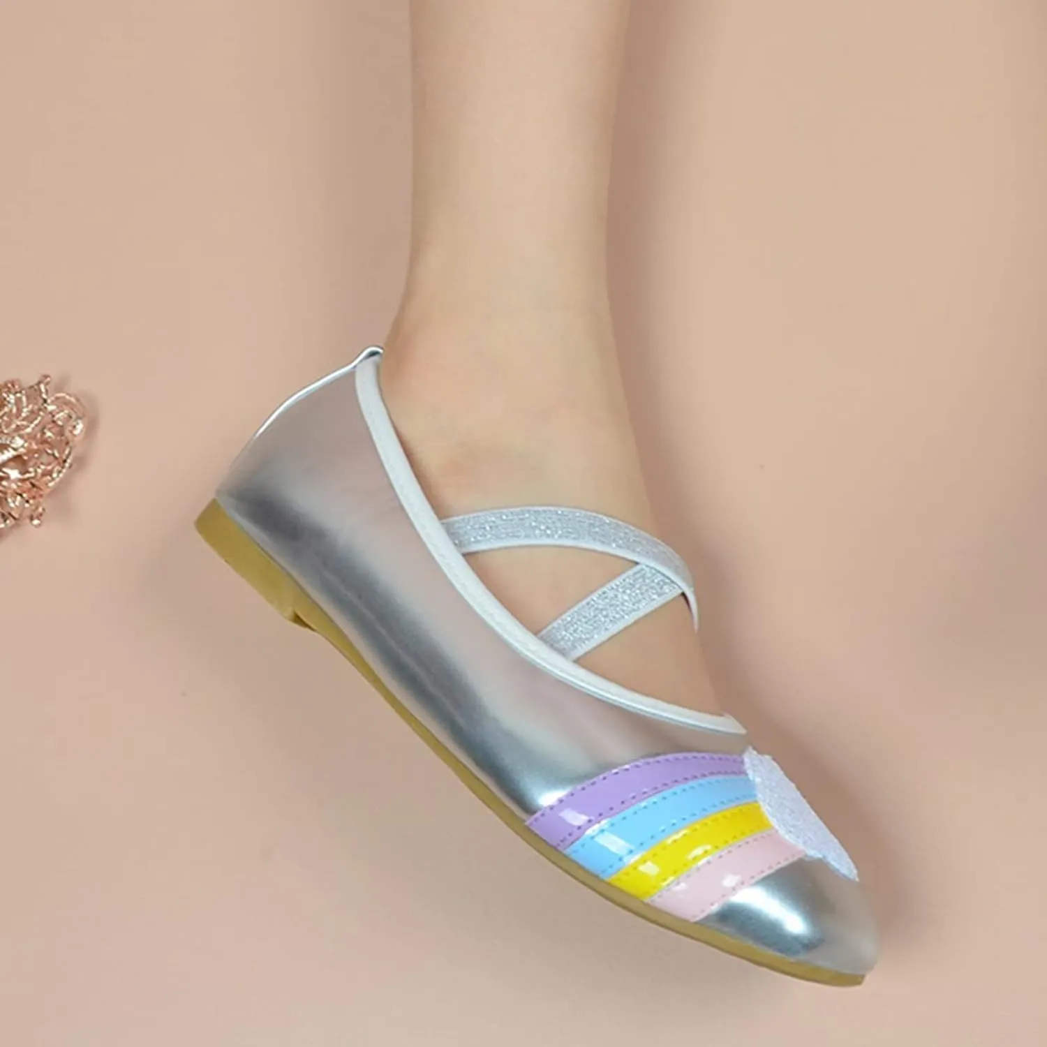Children Shoes Flat Shoes Shoes with Sequins Bowknot Girls Dancing Shoes Baiyun Flat Shoes Kid Sneaker