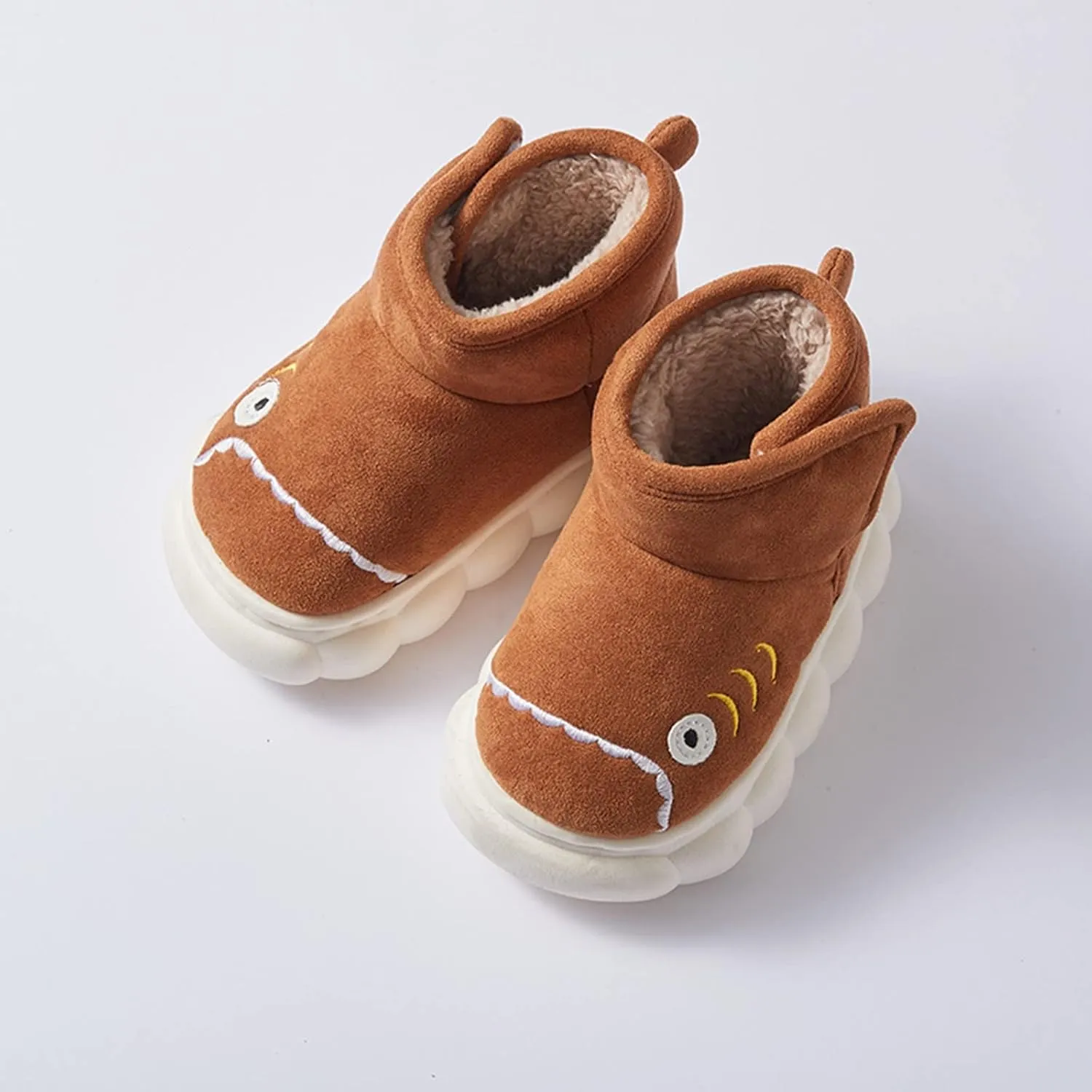 Children Snow Boots for Boys and Girls Cute Plush Girls Boots Wide Width Girls Flat Ankle Boots