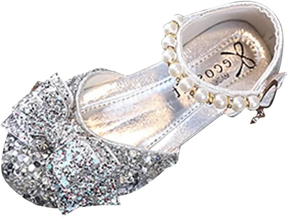 Children Soft Sole Shoes Toddler Baby Casual Princess Dress Shoes Comfortable Flat Outdoor Girls Rhinestones