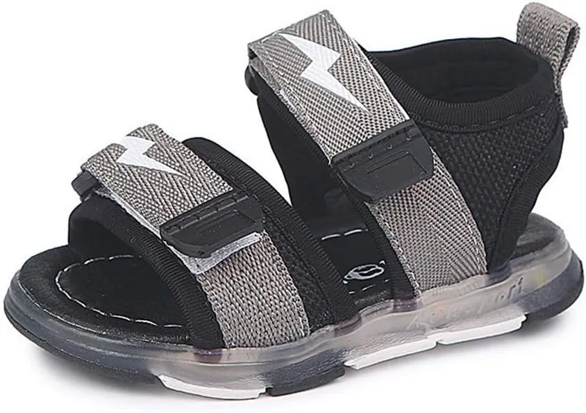 Children's Boys Girls Summer Sandals 2 Straps LED Lighting Shoes Soft Sole Breathable First Walker Newborn Shoes