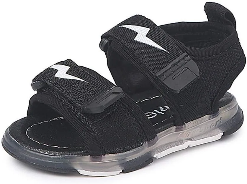 Children's Boys Girls Summer Sandals 2 Straps LED Lighting Shoes Soft Sole Breathable First Walker Newborn Shoes