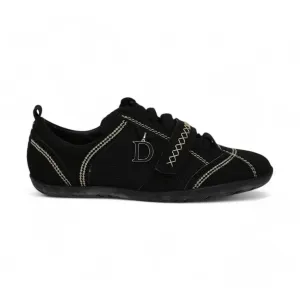 Christian Dior Women's Shoes Black Fabric Sport Sneakers (CDW16)