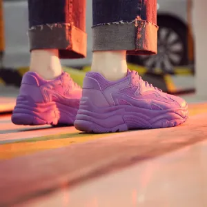Chunky Mesh Lace Trainers