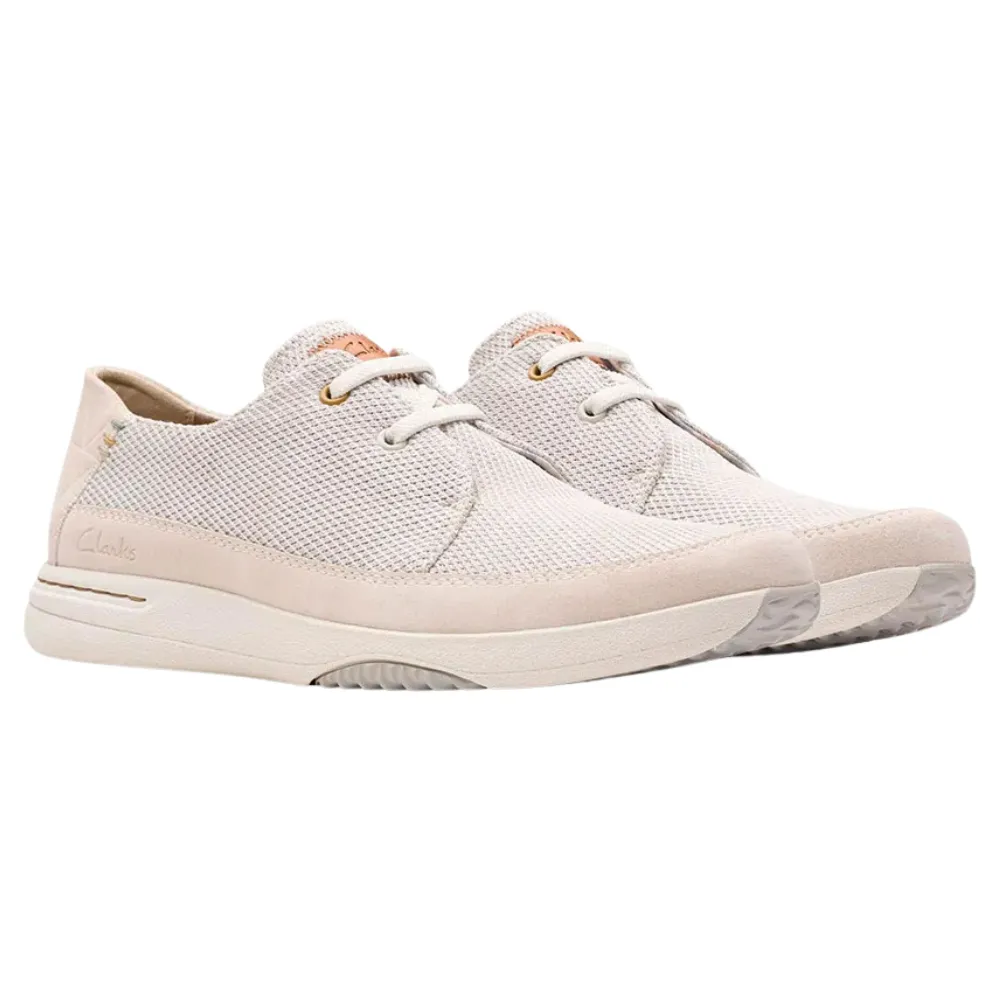 Clarks Easeway Lace White Combi Shoe (Men's)
