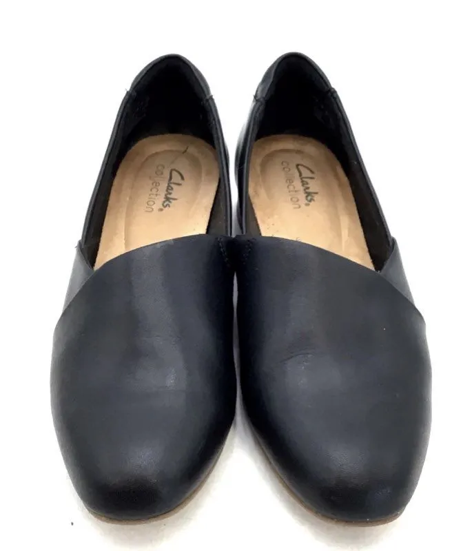 Clarks Women's Juliet Palm Black Casual Loafer Shoes - Size 7M